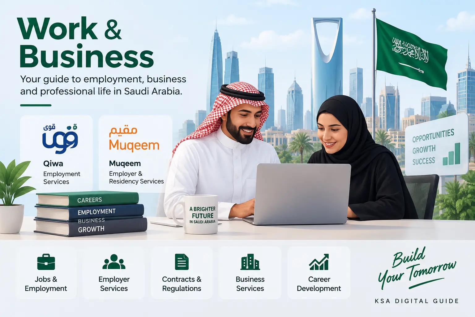 Work and business guide for employment and professional services in Saudi Arabia