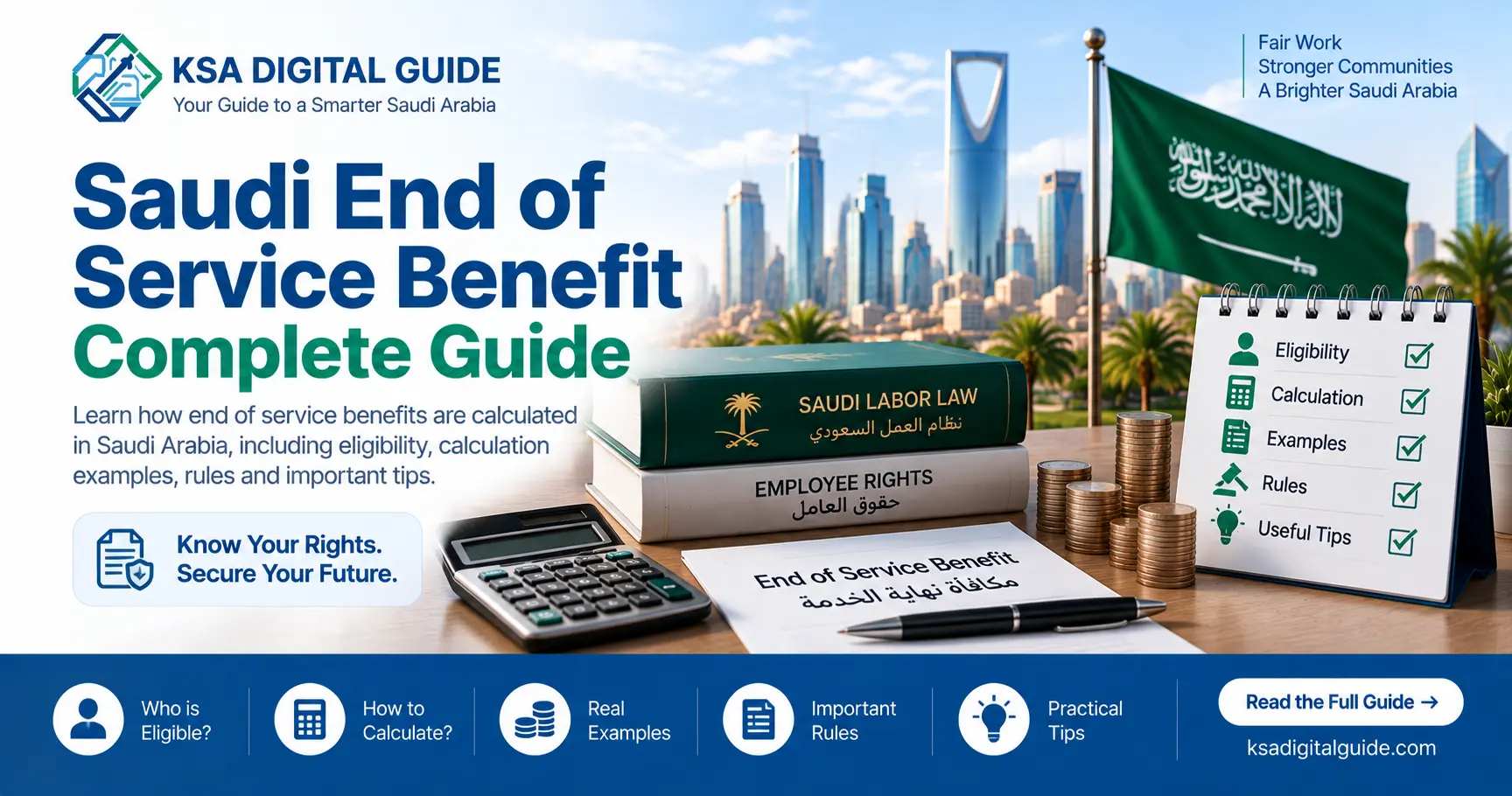 Saudi end of service benefit guide for workers in Saudi Arabia